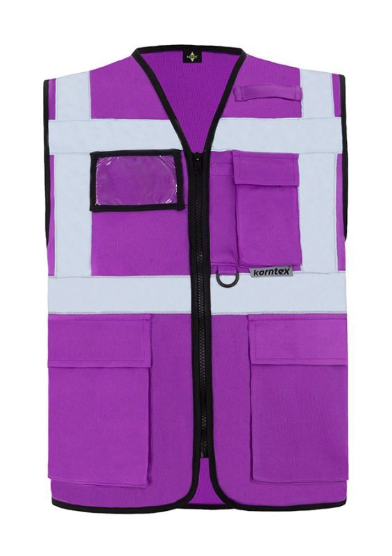 KORNTEX-Warnschutz, Mulit-Funktions-Warnschutzweste, violett