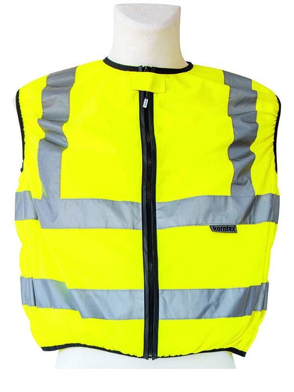 KORNTEX-Warnschutz, Warn-Weste für Motorradfahrer, gelb