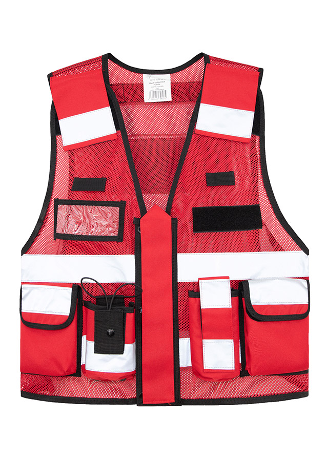 KORNTEX-Warnschutz, Mesh Tactical Weste Sparta - Farbe: Rot