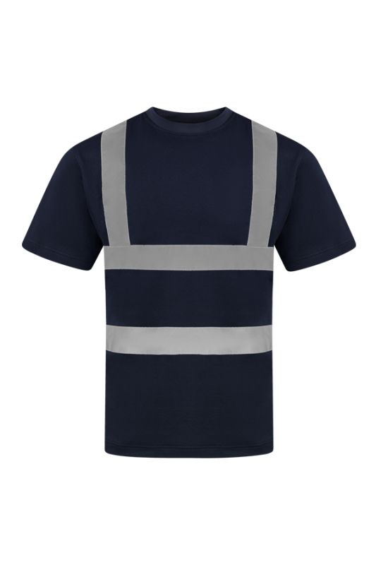 KORNTEX-Warnschutz, Hi-Vis Poly-Cotton Shirt Barcelona, marineblau