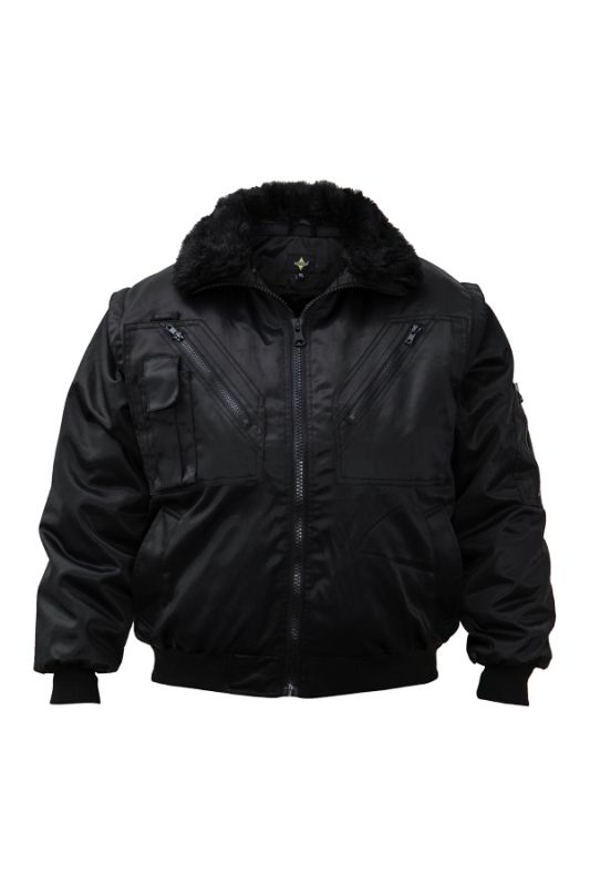 KORNTEX-Kälteschutz, Hi-Vis Pilotenjacke Oslo, schwarz