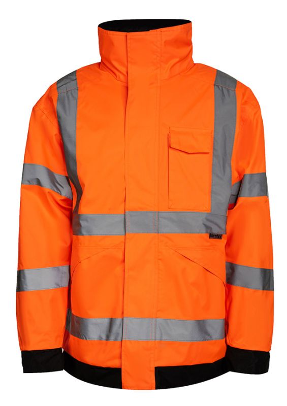 KORNTEX-Nässeschutz, Regenschutz, Hi-Vis Regenjacke Lite Kaunas, signal-orange