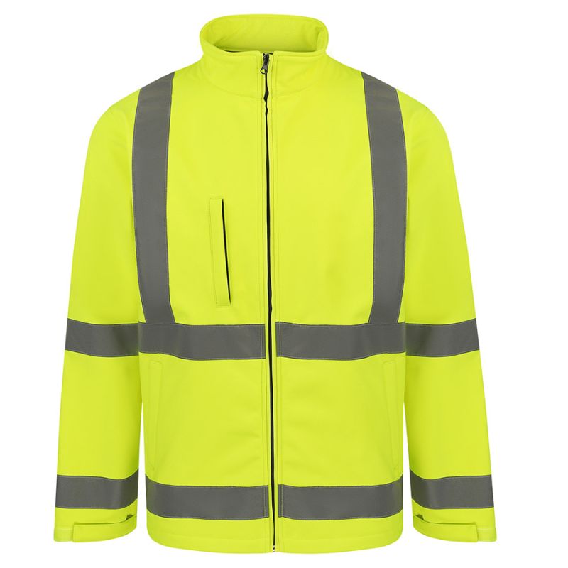 KORNTEX-Warnschutz, Hi-Vis Softshelljacke, Turku, signal-gelb