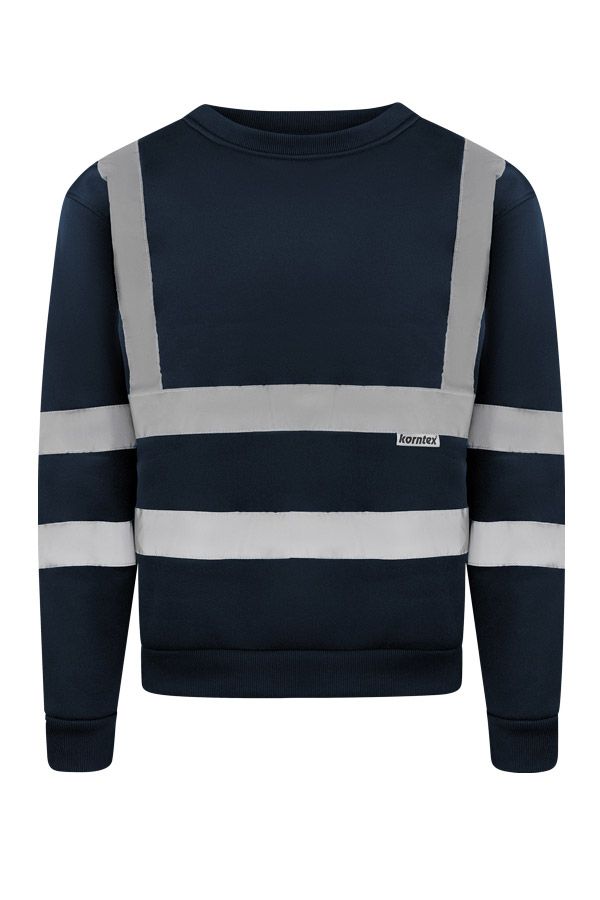 KORNTEX-Warnschutz, Sweatshirt, marineblau