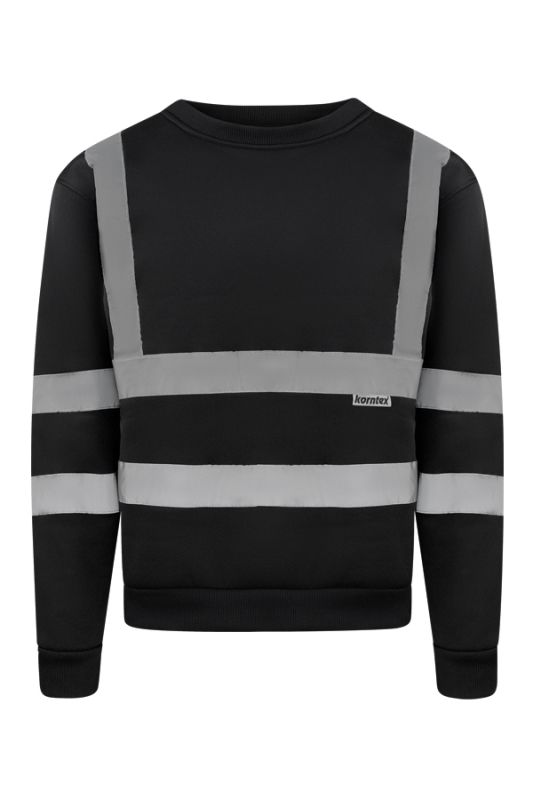 KORNTEX-Warnschutz, Sweatshirt, schwarz