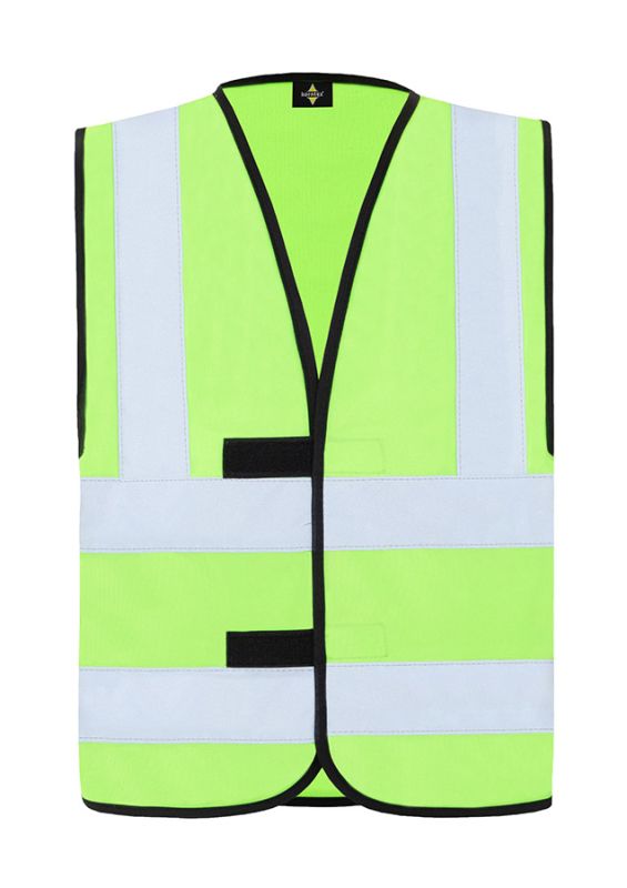 KORNTEX-Warnschutz, Warnschutzweste mit vier Reflexstreifen, Farbe Neongrün