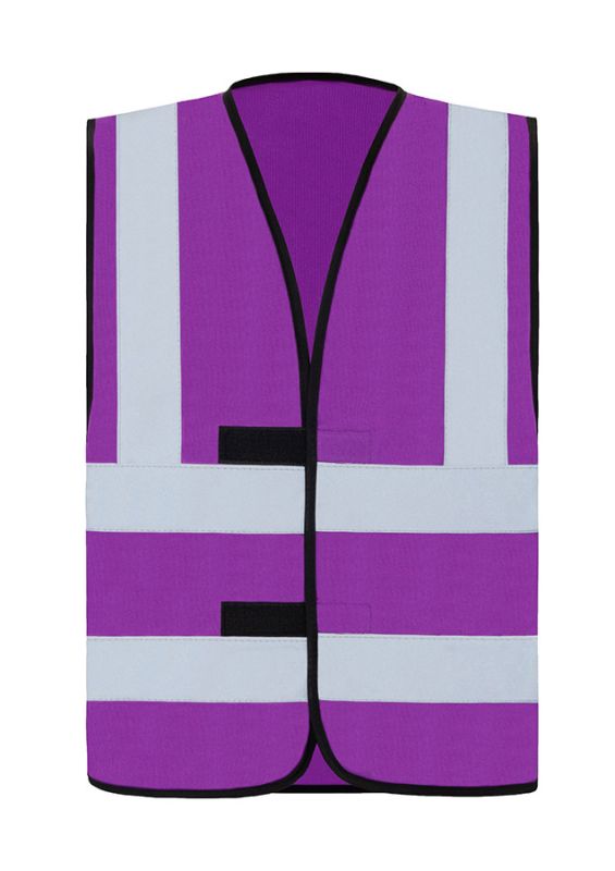 KORNTEX-Warnschutz, Warnschutzweste mit vier Reflexstreifen, violett