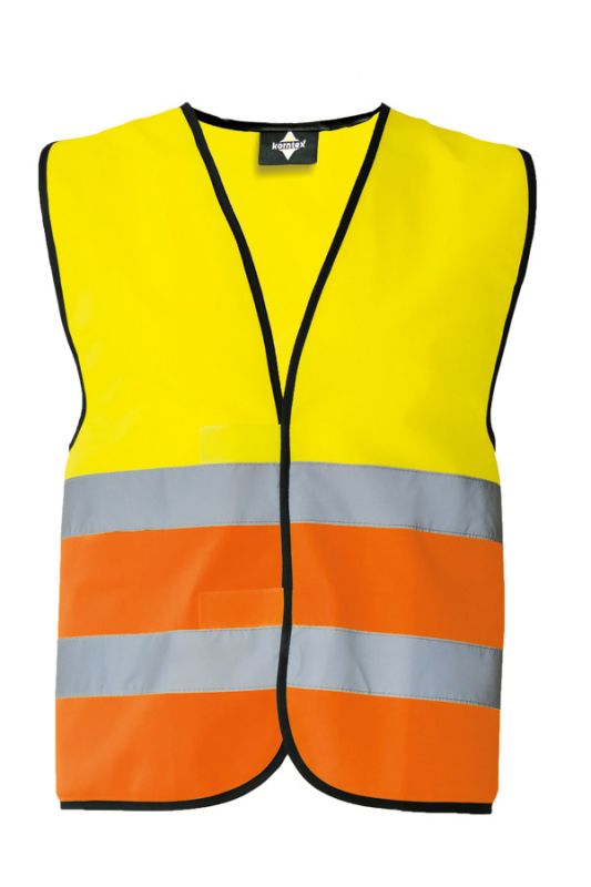 KORNTEX-Warnschutz, Warnweste Wolfsburg, schwarzer Saum, signal gelb/signal orange