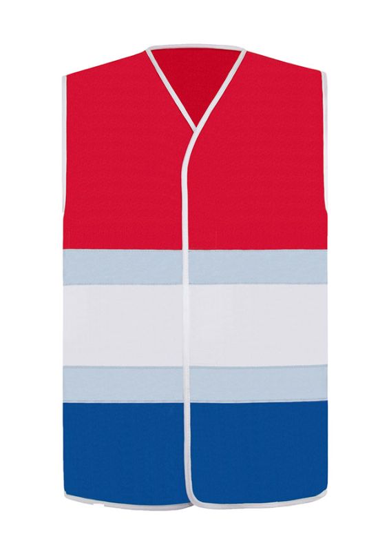 KORNTEX-Warnschutz, Nationen-Warnweste Netherlands, CO2 Neutral, rot-weiß-blau