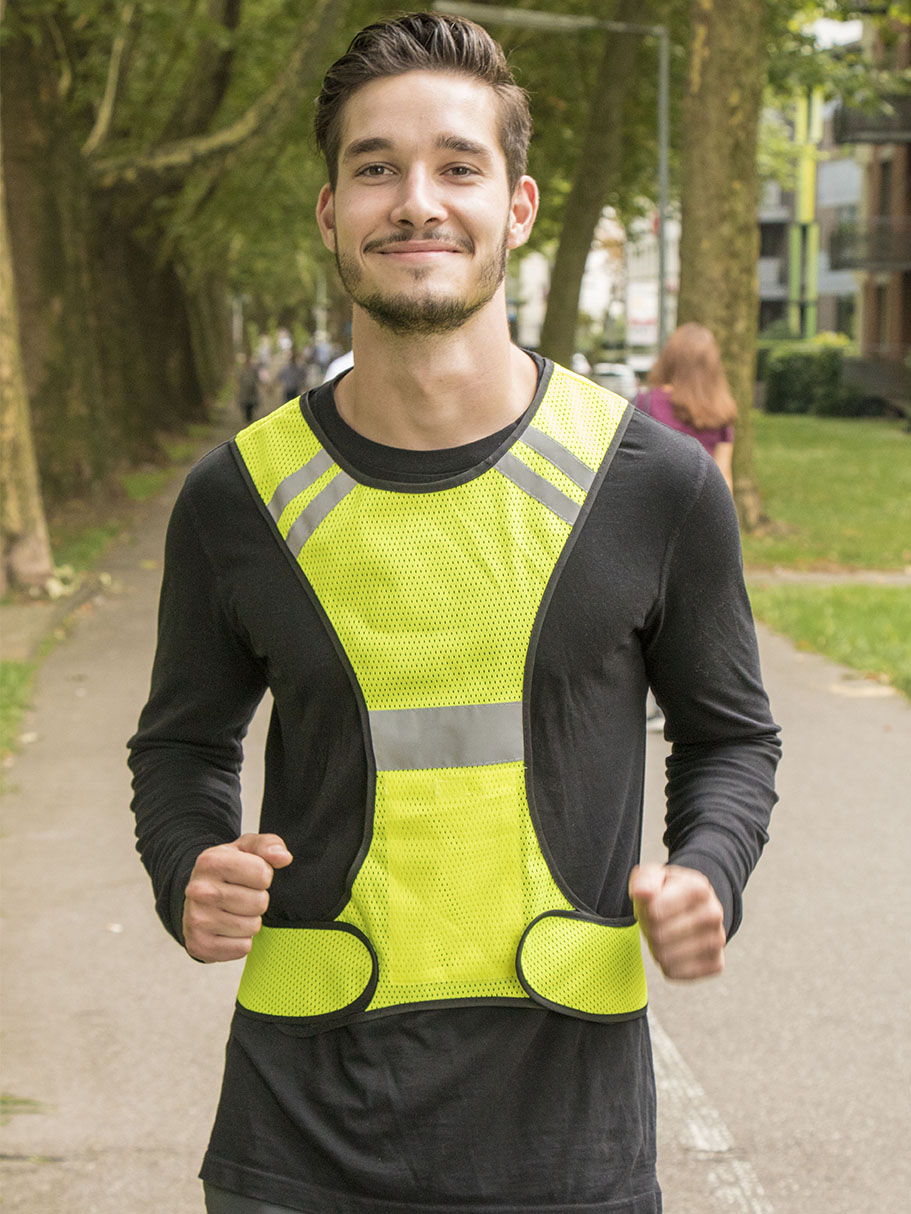 KORNTEX-Warnschutz, LED-Jogging-Warn-Weste, gelb, unsize
