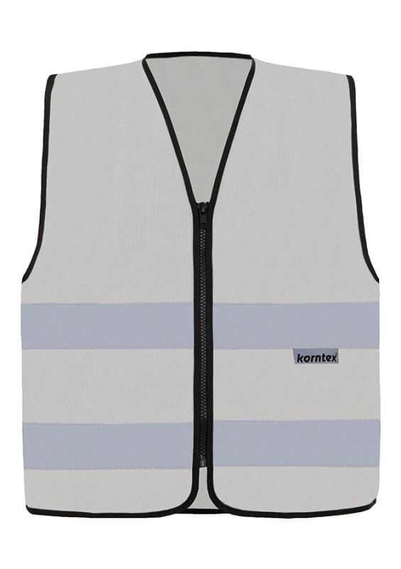 KORNTEX-Warnschutz, Warnweste mit Reißverschluss, Cologne, Farbe: aschgrau