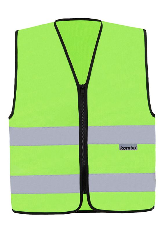 KORNTEX-Warnschutz, Warnweste mit Reißverschluss, Cologne, Farbe: hellgrün