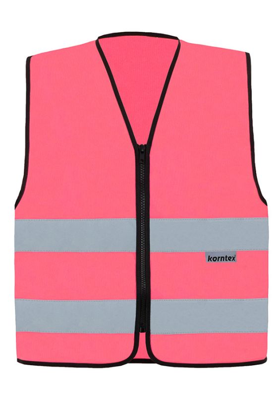 KORNTEX-Warnschutz, Warnweste mit Reißverschluss, Cologne, Farbe: neonpink