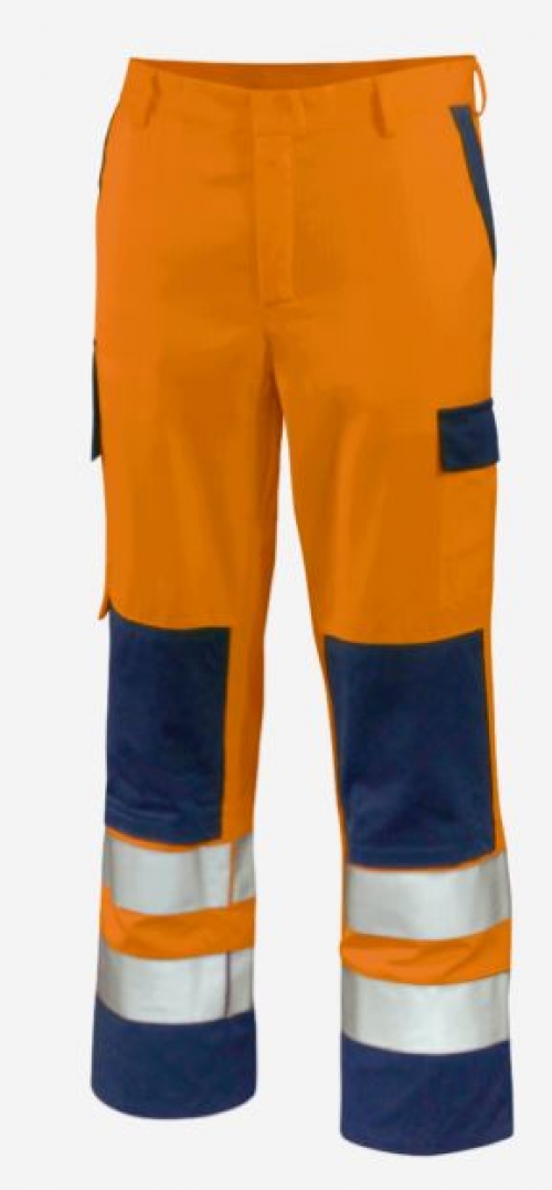 Teamdress-Bundhose HighVisMulti +CH warnorange/marine