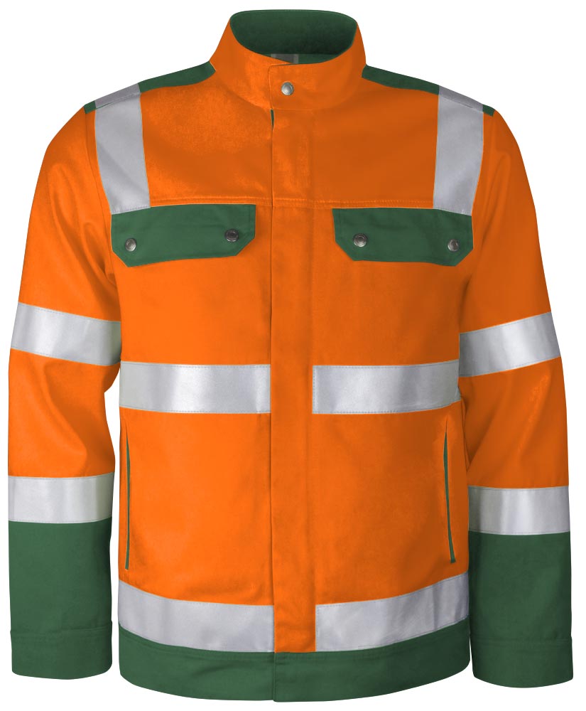 TEAMDRESS-PSA-Warnschutz, Bundjacke, Kl. 2, warnorange/grün
