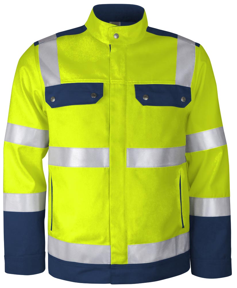 TEAMDRESS-PSA-Warnschutz, Bundjacke, Kl. 2, warngelb/marine