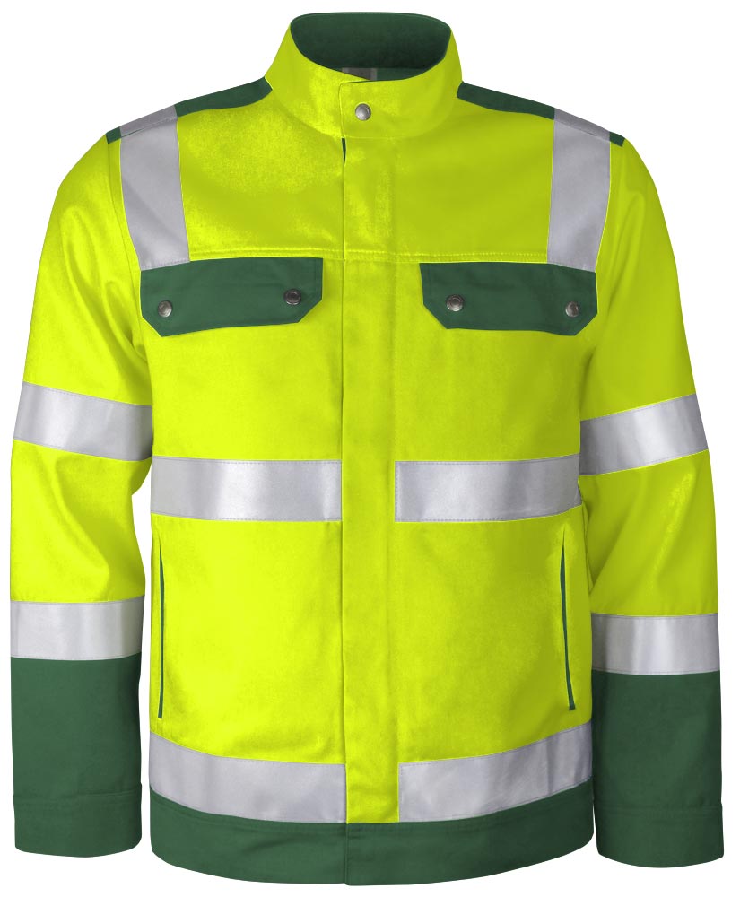 TEAMDRESS-PSA-Warnschutz, Bundjacke, Kl. 2, warngelb/grün