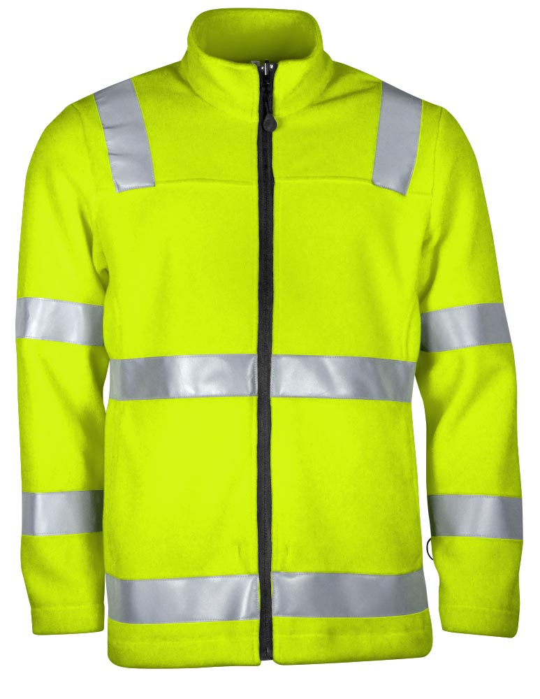TEAMDRESS-PSA-Warnschutz, Fleecejacke, Kl. 2, warngelb
