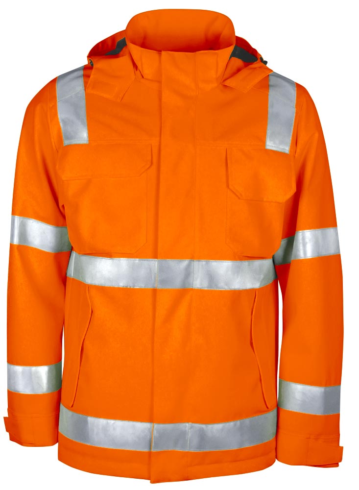 TEAMDRESS-PSA-Warnschutz, Wetterjacke, Kl. 2, warnorange