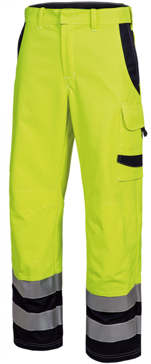 HB-Warnschutz, Störlichtbogenschutz-Warn-Bundhose, 100 g/m², warngelb/navy