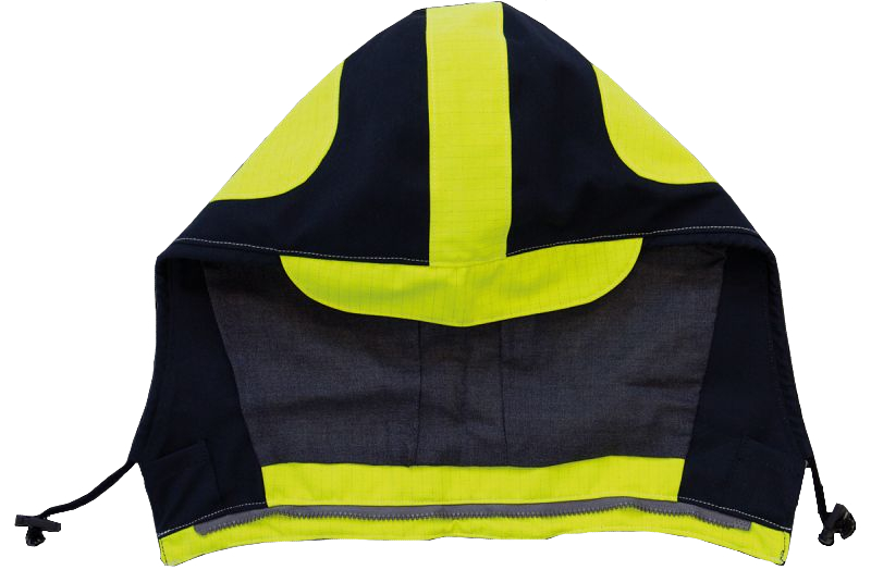 HB-Warnschutz, Warn- und Wetterschutz-Kapuze, 300g/m², warngelb/navy