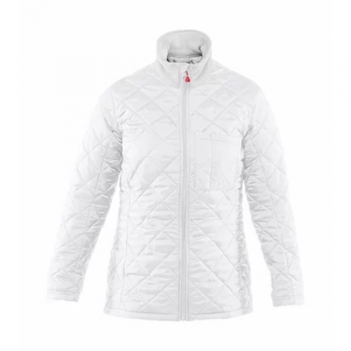 Gr.40/42 HB-Kälteschutz-Thermo-Arbeits-Berufs-Damen-Jacke, Hygiene, 210 g/m², weiß