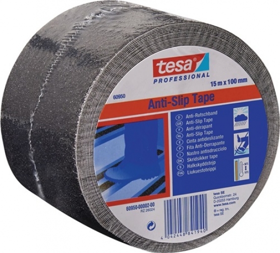 NW-TECWERK (Promat), TESA-Anti-Rutsch-Klebeband 60950 schwarz L.15 m,B.100mm Rl.