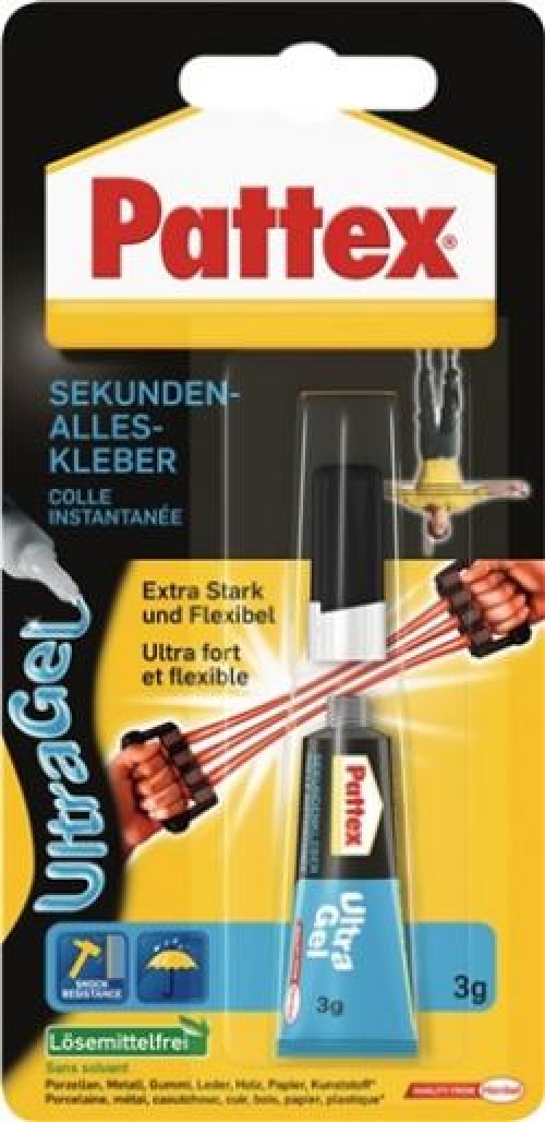 NW-TECWERK (Promat), HENKEL-Kleber, Sekundenkleber Ultra Gel 3g farblos Tube