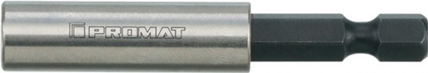 PROMAT-Bithalter 1/4 Zoll F 6,3 1/4 Zoll C 6,3 Magnet,Spreng-Ri L.60mm