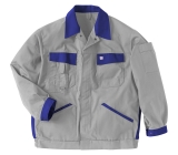 KÜBLER Bundjacke Arbeitsjacke Berufsjacke Schutzjacke Arbeitskleidung Berufskleidung grau kornblau