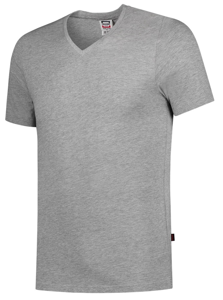 TRICORP-Jobwear, T-Shirts, V-Ausschnitt, Slim Fit, 160 g/m², grau-meliert


