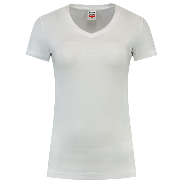 TRICORP-Jobwear, Damen-T-Shirts, V-Ausschnitt, 190 g/m², weiß


