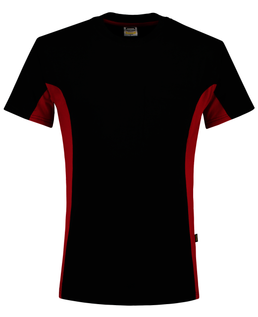 TRICORP-Jobwear, T-Shirt, mit Brusttasche, Bicolor, 190 g/m², black-red


