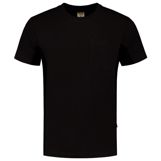 TRICORP-Jobwear, T-Shirt, mit Brusttasche, Bicolor, 190 g/m², darkgrey-black



