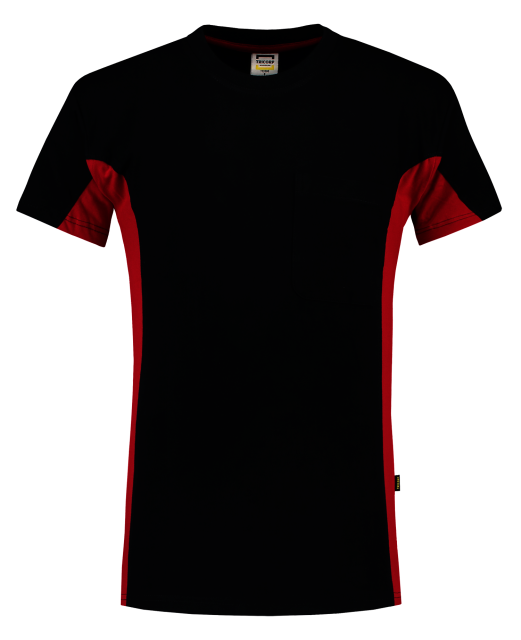TRICORP-Jobwear, T-Shirt, mit Brusttasche, Bicolor, 190 g/m², navy-red