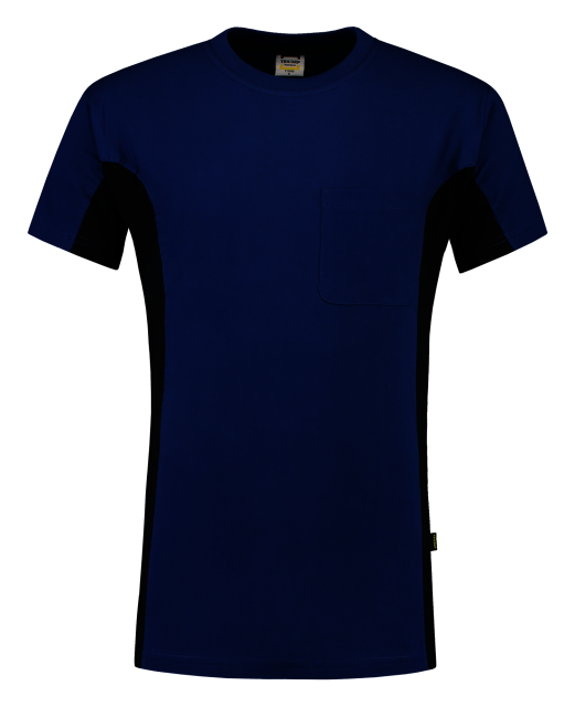 TRICORP-Jobwear, T-Shirt, mit Brusttasche, Bicolor, 190 g/m², royalblue-navy


