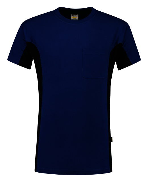 TRICORP-Jobwear, T-Shirt, mit Brusttasche, Bicolor, 190 g/m², royalblue-navy