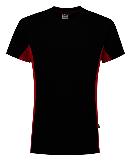 TRICORP-Jobwear, T-Shirt, Bicolor, 190 g/m², black-red

