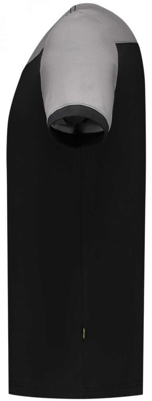 TRICORP-Jobwear, T-Shirt, Basic Fit, Bicolor, Kurzarm, 190 g/m², black-grey