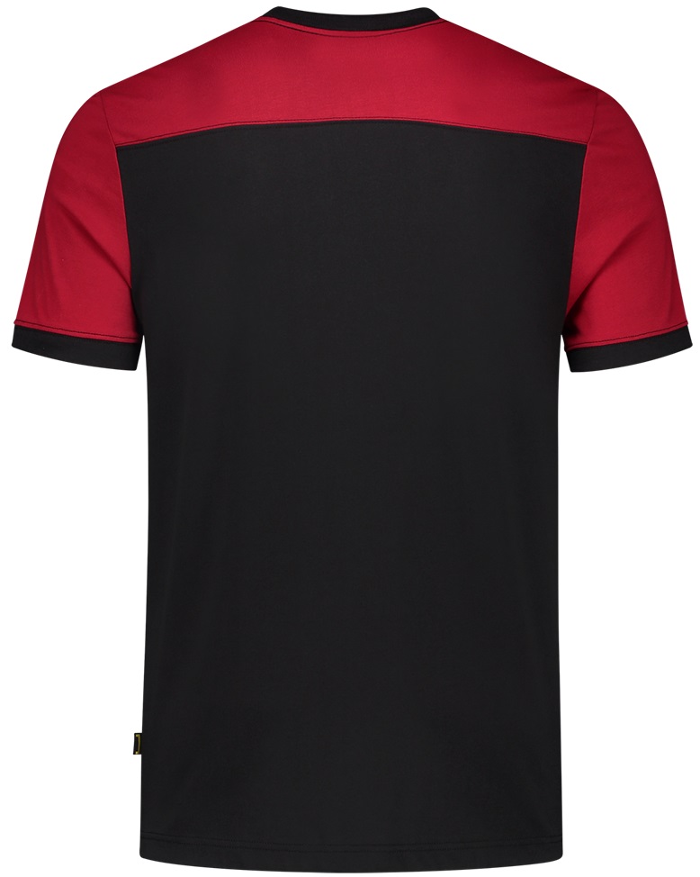 TRICORP-Jobwear, T-Shirt, Basic Fit, Bicolor, Kurzarm, 190 g/m², black-red