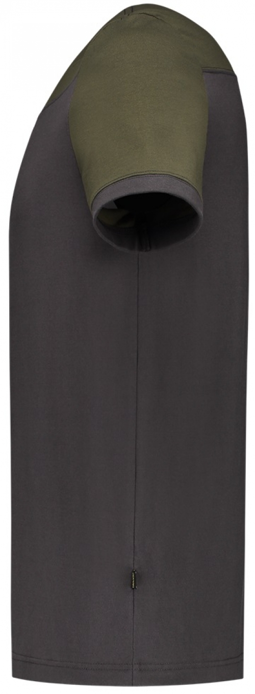 TRICORP-Jobwear, T-Shirt, Basic Fit, Bicolor, Kurzarm, 190 g/m², darkgrey-army