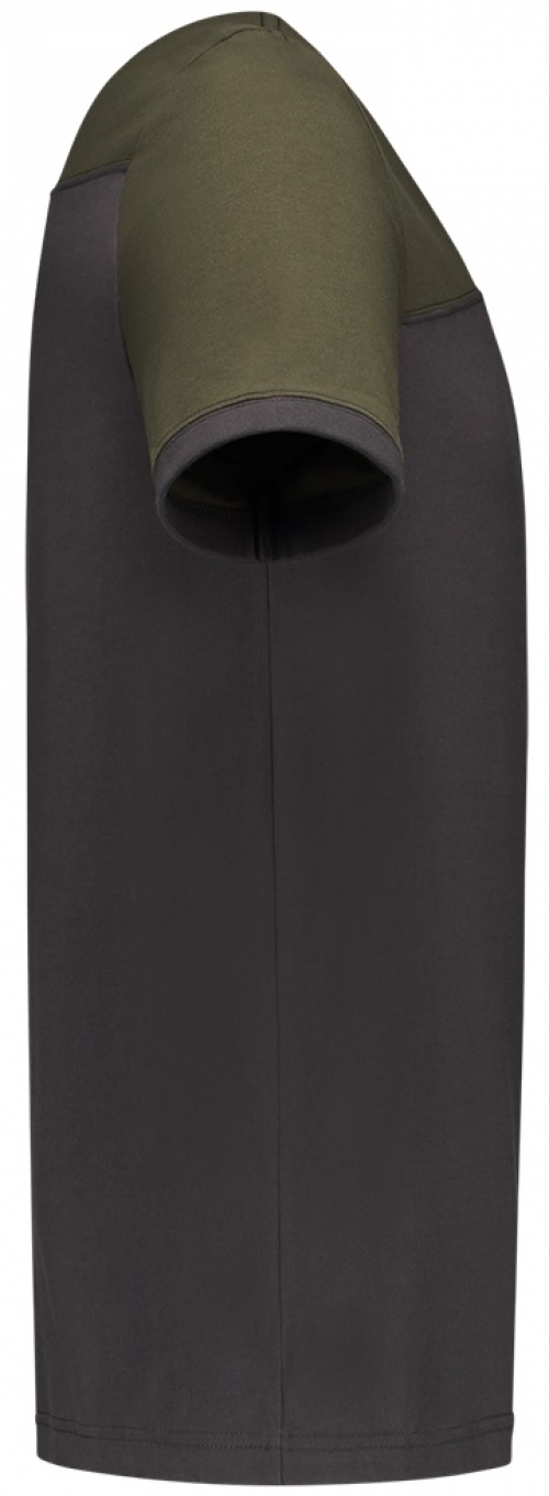 TRICORP-Jobwear, T-Shirt, Basic Fit, Bicolor, Kurzarm, 190 g/m², darkgrey-army
