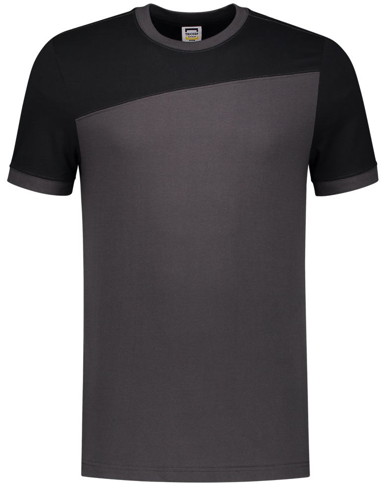 TRICORP-Jobwear, T-Shirt, Basic Fit, Bicolor, Kurzarm, 190 g/m², darkgrey-black


