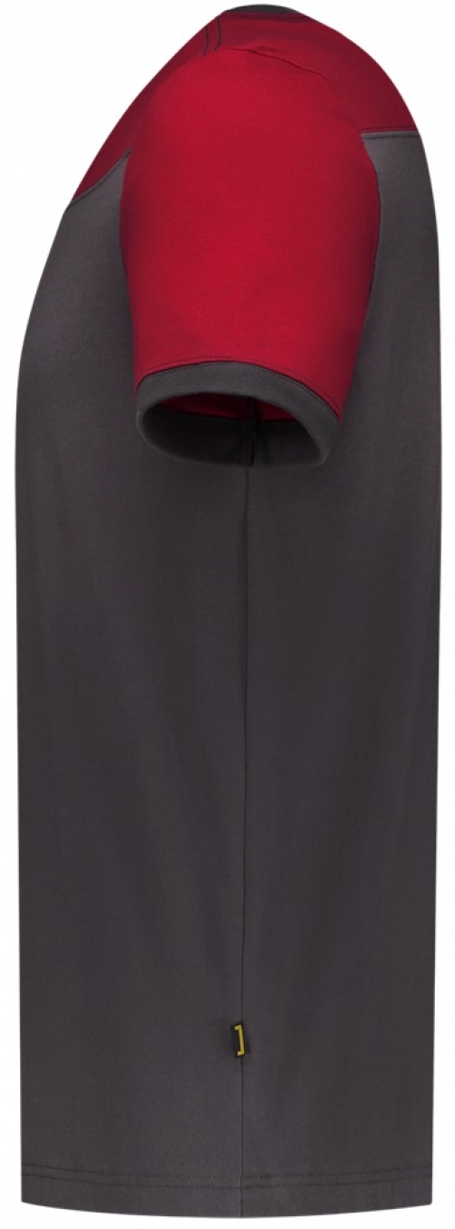 TRICORP-Jobwear, T-Shirt, Basic Fit, Bicolor, Kurzarm, 190 g/m², darkgrey-red