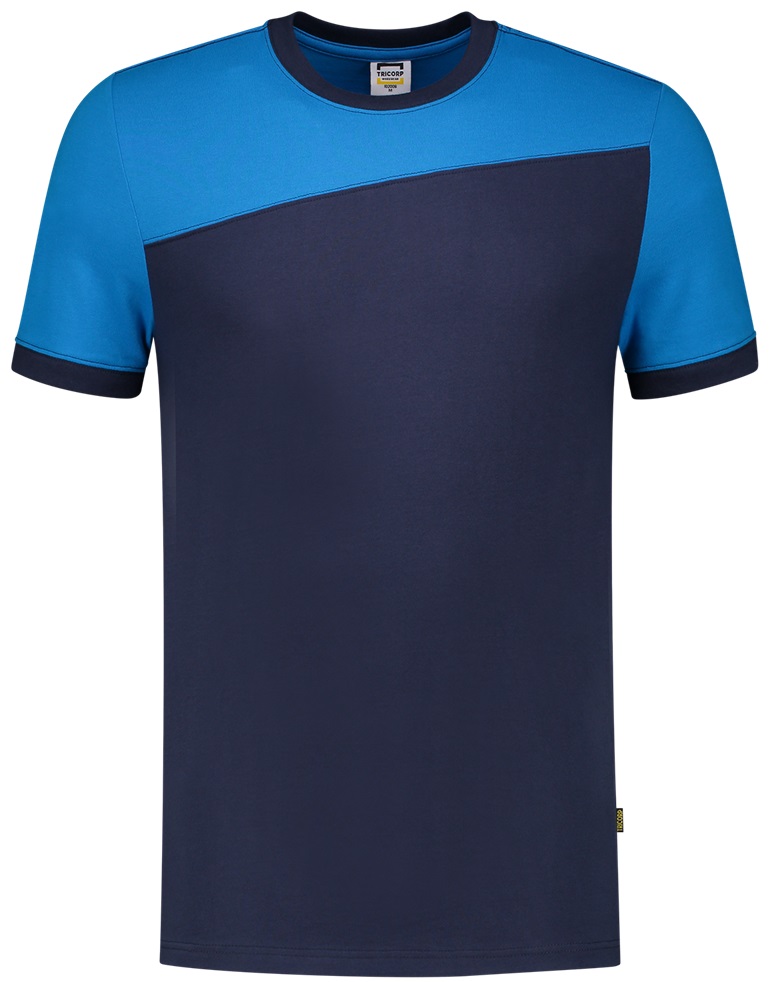 TRICORP-Jobwear, T-Shirt, Basic Fit, Bicolor, Kurzarm, 190 g/m², ink-turquoise