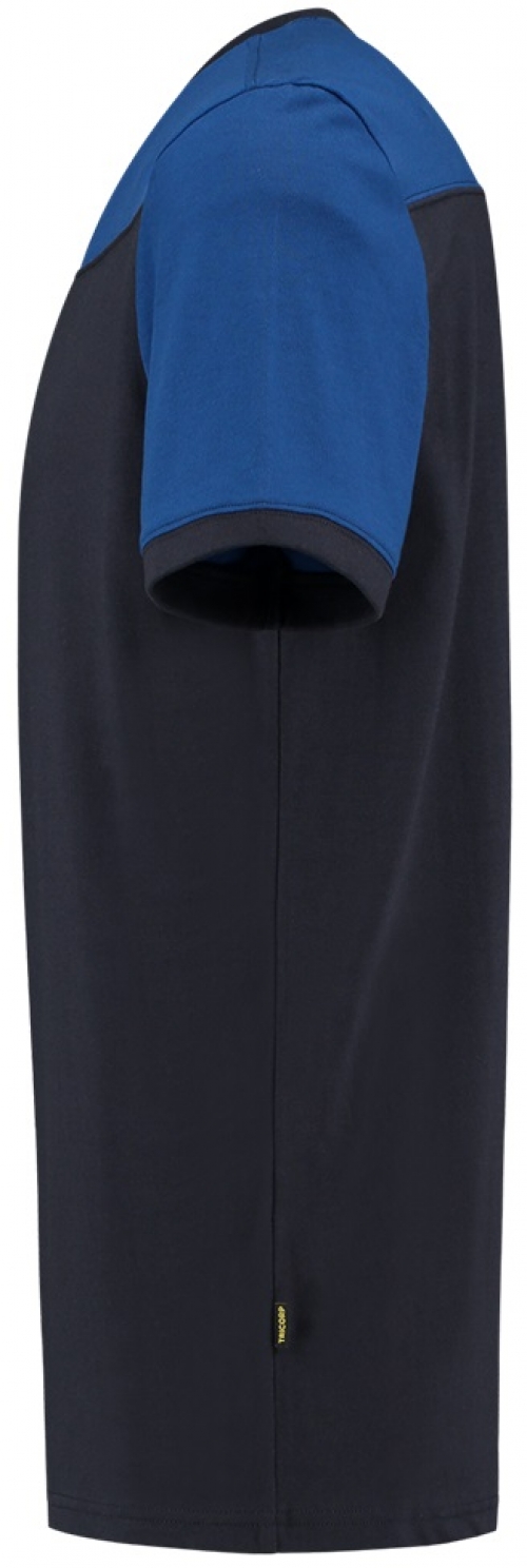 TRICORP-Jobwear, T-Shirt, Basic Fit, Bicolor, Kurzarm, 190 g/m², navy-royalblue