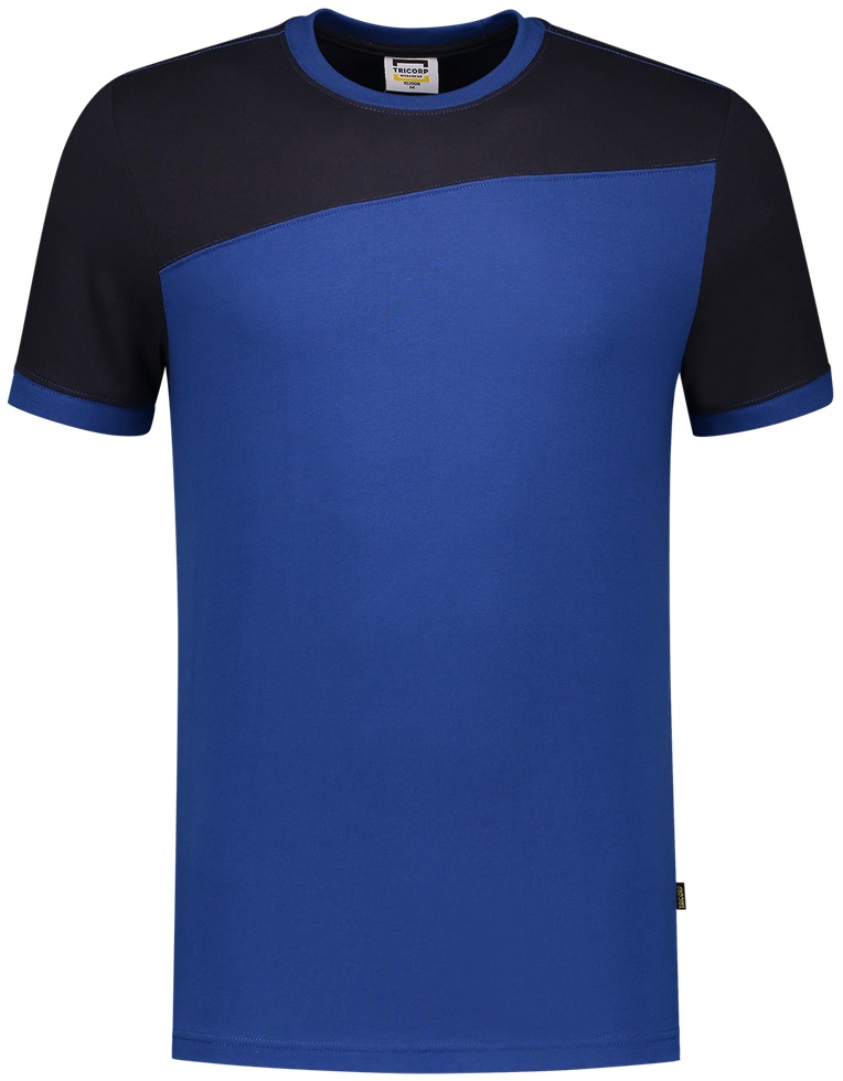 TRICORP-Jobwear, T-Shirt, Basic Fit, Bicolor, Kurzarm, 190 g/m², royalblue-navy
