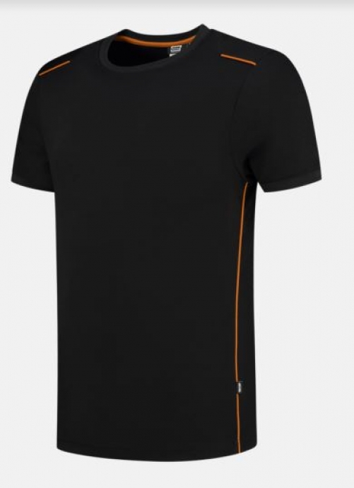 Tricorp T-Shirt Accent, black/orange