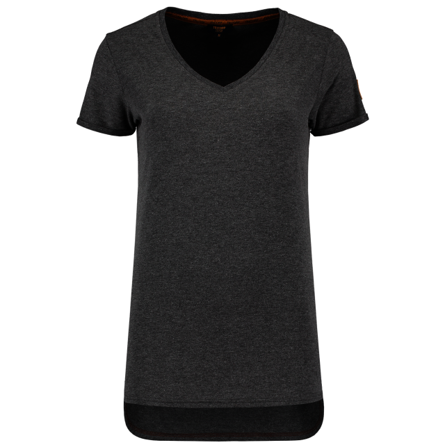 TRICORP-Jobwear, Damen-T-Shirts, Premium, V-Ausschnitt, 180 g/m², stonemel


