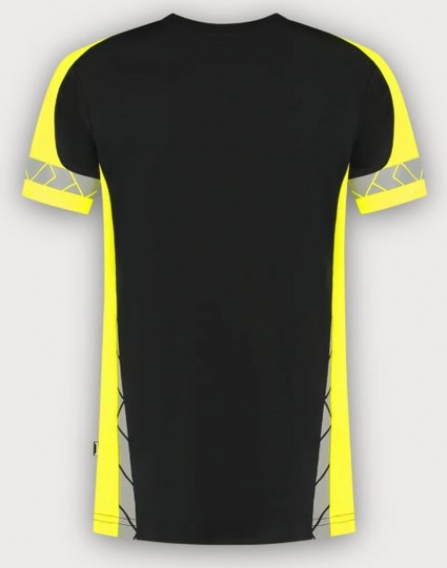 Tricorp T-Shirt Reflective Redefined, Black-Fluor Yellow